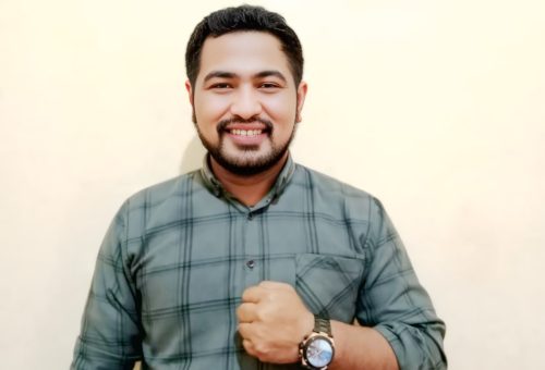 Badar Abas, Kades Bahu, Kecamatan Mandioli Selatan, sekaligus Ketua Panitia Pelantikan.
