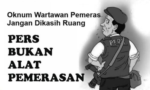 Ilustrasi oknum wartawan melakukan pemerasan terhadap guru di Halmahera Selatan