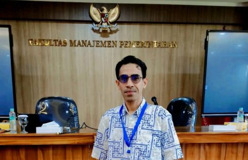 Kepala Desa Talimau, Khatab Sanaky, menyampaikan ucapan selamat atas pelantikan Kadis PMD Halmahera Selatan definitif.