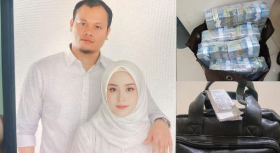 Safrudin Bobote bersama Tiara Altintoph H dalam sebuah dokumentasi yang beredar di Maluku Utara.