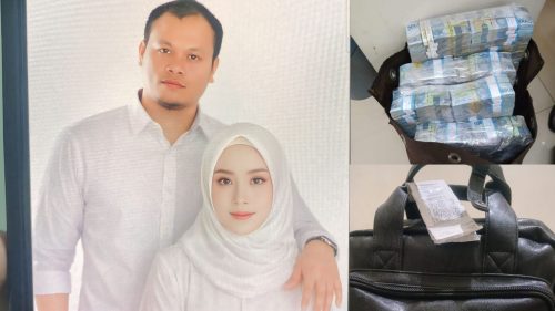 Safrudin Bobote bersama Tiara Altintoph H dalam sebuah dokumentasi yang beredar di Maluku Utara.