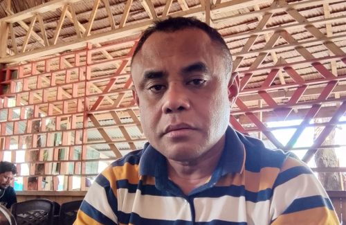 Ketua BARAH, Ady Hi Adam, saat ditemui wartawan di Warung Kopi (Warkop) Kedai Katu.